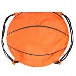 Basketball Drawstring Backpack - Orange
