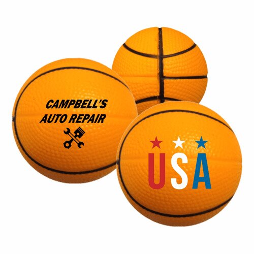 Main Product Image for Imprinted Basketball Super Squish Stress Reliever
