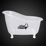Bathtub Plastic Serving Bowl - Clear