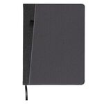 Baxter Large Refillable Journal with Front Pocket - Black