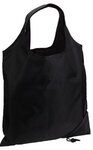 Bazaar RPET Folding Reusable Tote Bag - Medium Black