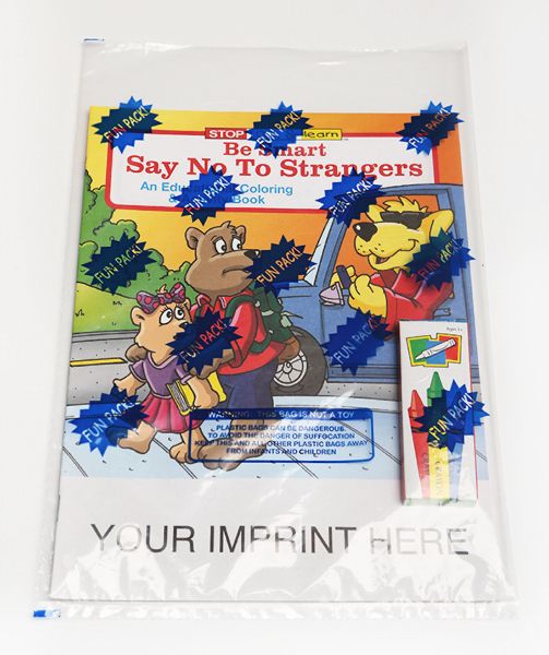 Main Product Image for Be Smart, Say No To Strangers Coloring Book Fun Pack