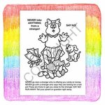 Be Smart, Say No to Strangers Coloring Book Fun Pack -  
