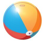 Beach Ball Shaped Luggage Tag - Multi Color
