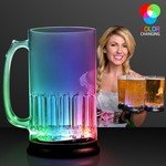 BEER MUG LIGHT UP FLASHING 24 OZ. - Multi Color