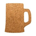 Beer Mug Shaped Cork Coaster - Natural