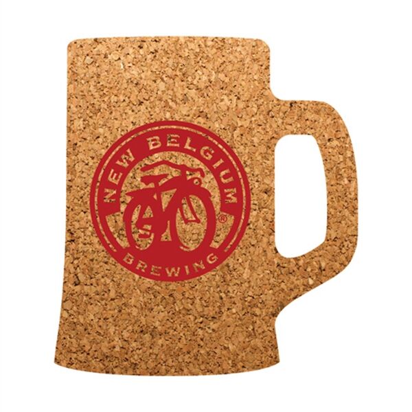 Main Product Image for Beer Mug Shaped Cork Coaster