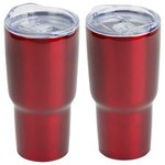 Belmont 30 oz Vacuum Insulated Stainless Steel Travel Tumble - Medium Red