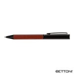 Bettoni(R) Alicante Ballpoint Pen w/ Wood Barrel - Black