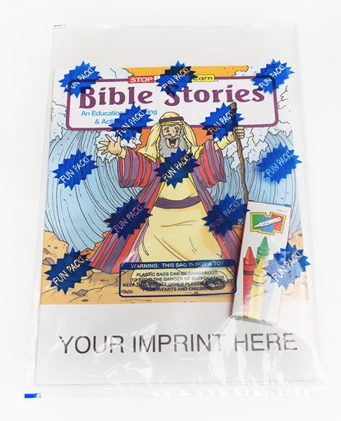 Main Product Image for Bible Stories Coloring And Activity Book Fun Pack USA Made