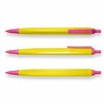 BIC Tri-Stic - Yellow/Pink