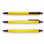 BIC Tri-Stic - Yellow/Purple