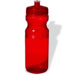 Big Squeeze PolyClear ()TM) Sport Bottle - Translucent Red