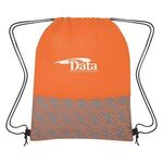 Bitmap Drawstring Backpack - Orange