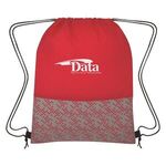 Bitmap Drawstring Backpack - Red