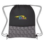 Bitmap Drawstring Backpack -  