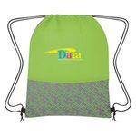 Bitmap Drawstring Backpack -  