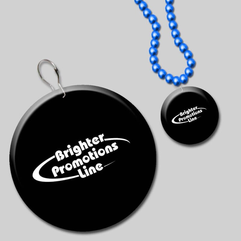 Main Product Image for Black Circle Plastic Medallion Badges