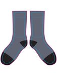 Black Out Crew Socks - Gray