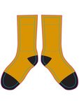 Black Out Crew Socks - Yellow