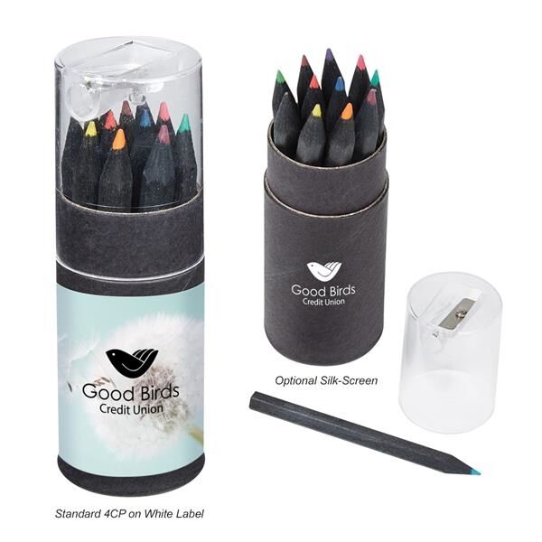 Main Product Image for Blackwood 12-Piece Colored Pencil Set In Tube With Sharpener