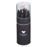 BLACKWOOD 12-PIECE COLORED PENCIL SET IN TUBE WITH SHARPENER