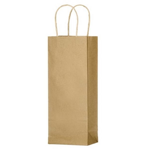Main Product Image for Blank Natural Kraft 1-Bottle Wine Bag
