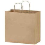 Blank Take-Out Bags 13" x 12.75" - Natural Kraft Brown