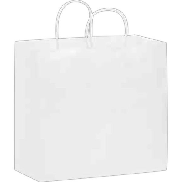 Main Product Image for Blank White Kraft Carry-Out Bags