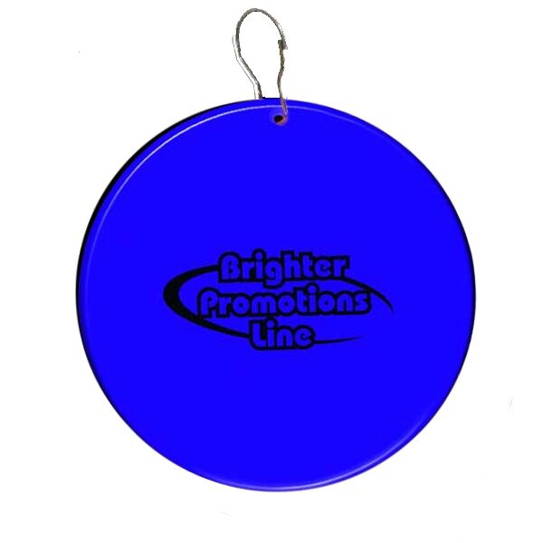 Main Product Image for Blue Circle Plastic Medallion Badges