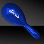 Blue 7" Plastic Glitter Maraca - Blue