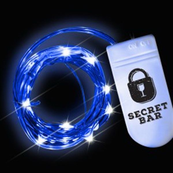 Main Product Image for Imprinted Blue LED String Lights