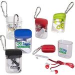 Buy Custom Bluetooth Earbuds W Silver Carabiner