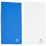 Boardwalk 30- X 60- Microfiber Beach Blanket/Towel: 1-Color - Medium Blue