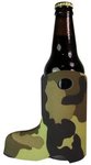 Boot Shaped Bottle Coolie - Tan Camo