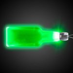 Bottle Light-Up Acrylic Pendant Necklace - Green