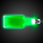 Bottle Light-Up Acrylic Pendant Necklace - Green