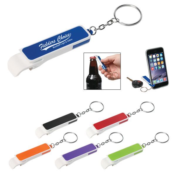 Main Product Image for Custom Printed Bottle Opener/Phone Stand Key Chain