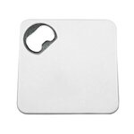 Bottle Opener Tek-Coaster - White