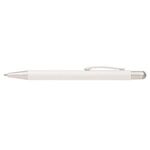 Bowie Softy Satin with Stylus - Full Color Metal Pen - White