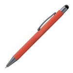 Bowie Softy w/Stylus - ColorJet - Full-Color Metal Pen - Orange