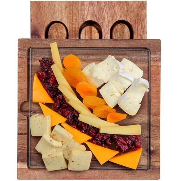 Main Product Image for Braemar Glass Cheese Board & Knife