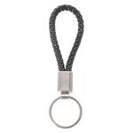 Braided Leatherette Key Chain -  