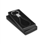 Braided Leatherette Key Chain -  
