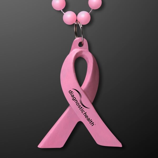 Main Product Image for Breast Cancer Awareness Pink Ribbon Beads (No Light)