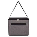 Brighton Heathered Kooler Bag - Gray With Black