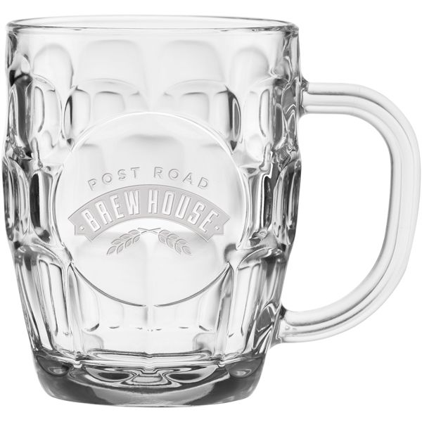 Main Product Image for Custom Etched Beer Mug Brittania 20 oz