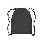 Broadway - Drawstring Backpack - 210D Polyester - Black