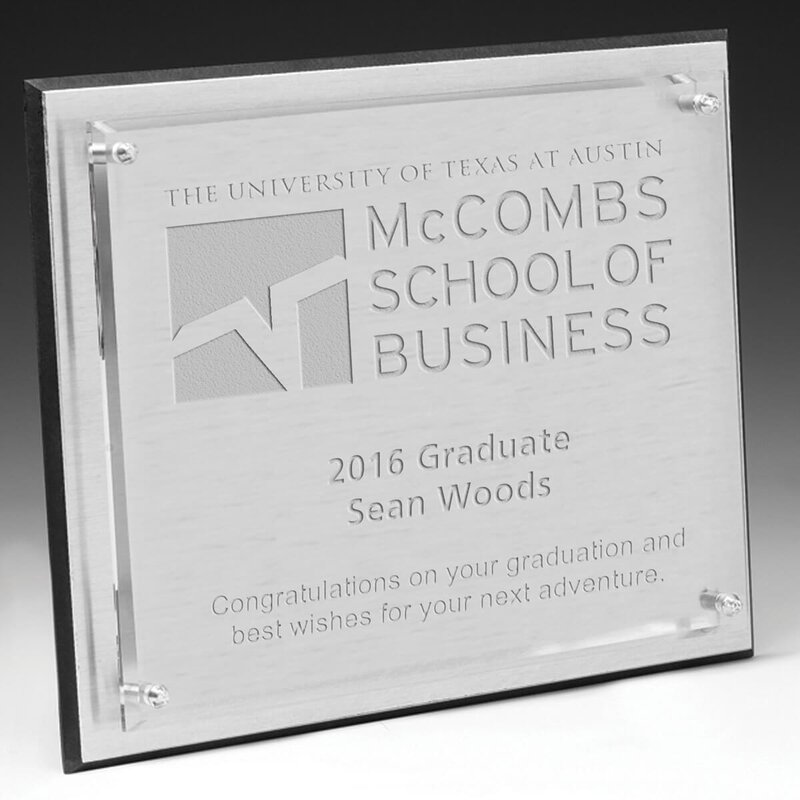 Main Product Image for Brushed Aluminum Plaque - 8" x 10" x 1" - Laser