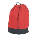 Bucket Bag Drawstring Backpack - Red